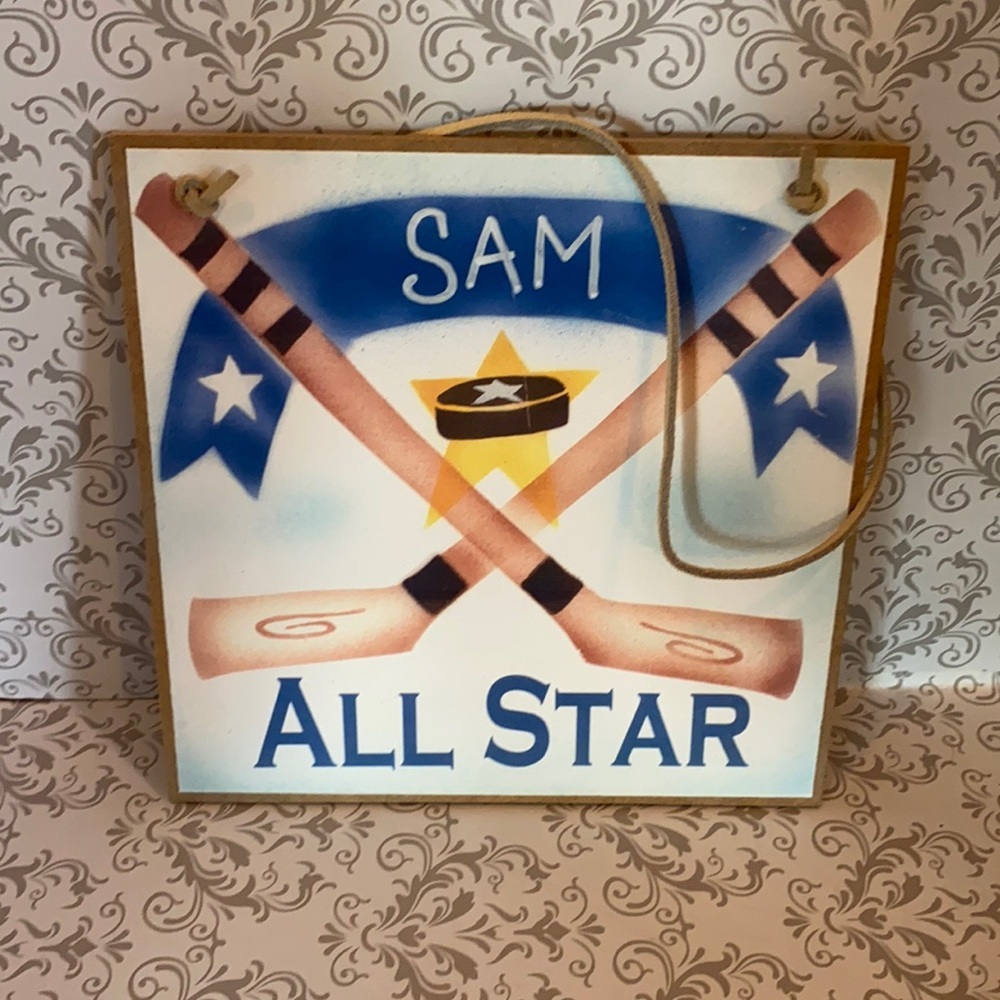 7x7 SAM HOCKEY wall plaque